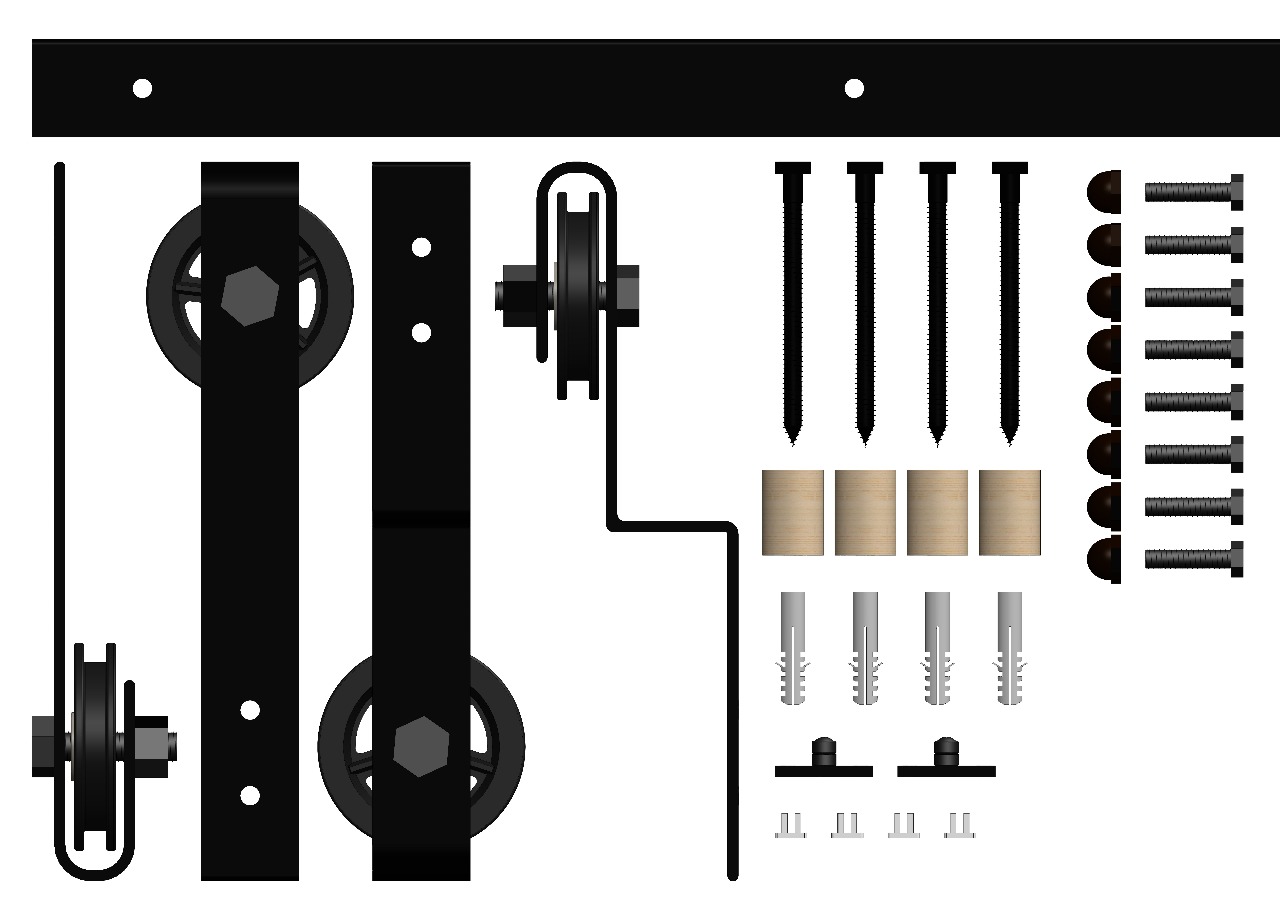 By-Pass Rail System (Double Doors Where Space Is Limited)