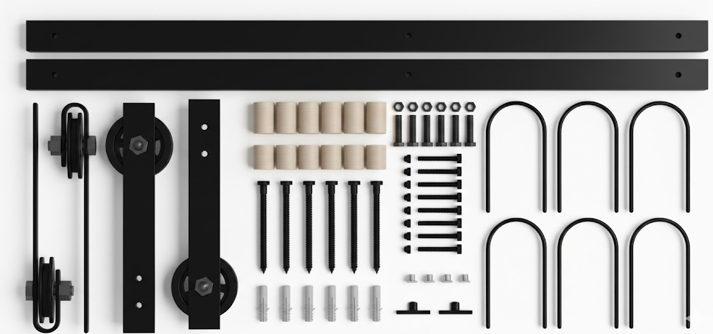 Double Door Rail System (With Double Track)