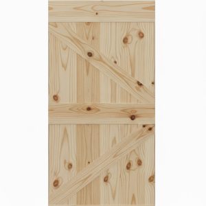 Modern Rustic British Brace Plank Door Only