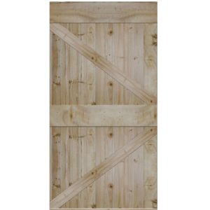 Modern Rustic British Brace Plank Door Only