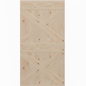 Double X Plank Barn Door Only