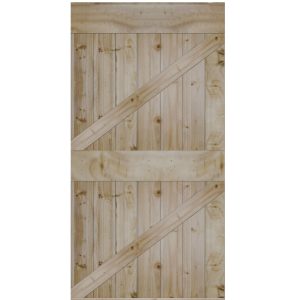 Double Z-Brace Plank Barn Door Only