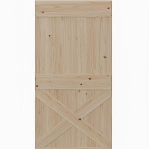 Half X-Brace Plank Barn Door Only