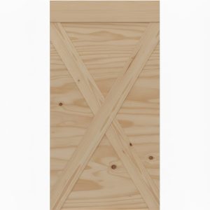 X-Brace Plank Barn Door Only