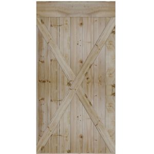 X-Brace Plank Barn Door Only